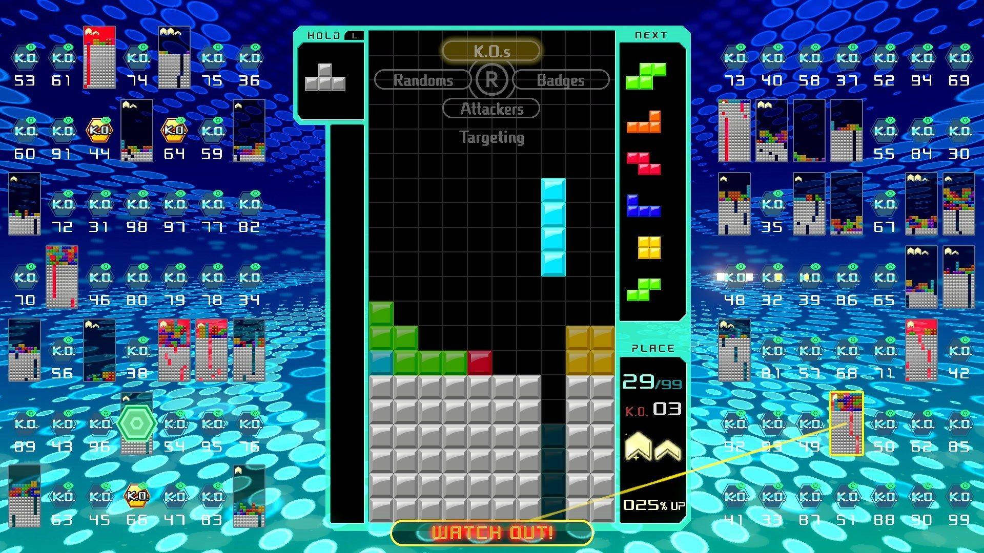 Satisfying Tetris Line Clear Background