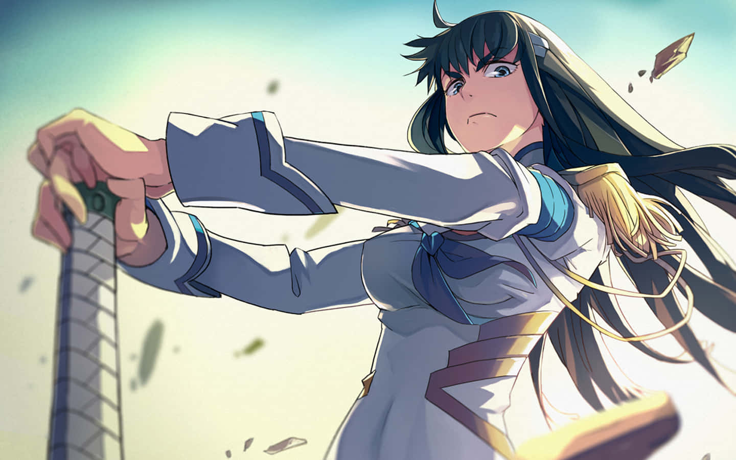 Satsuki Kiryuin As Ruler Of Honnouji Academy Background