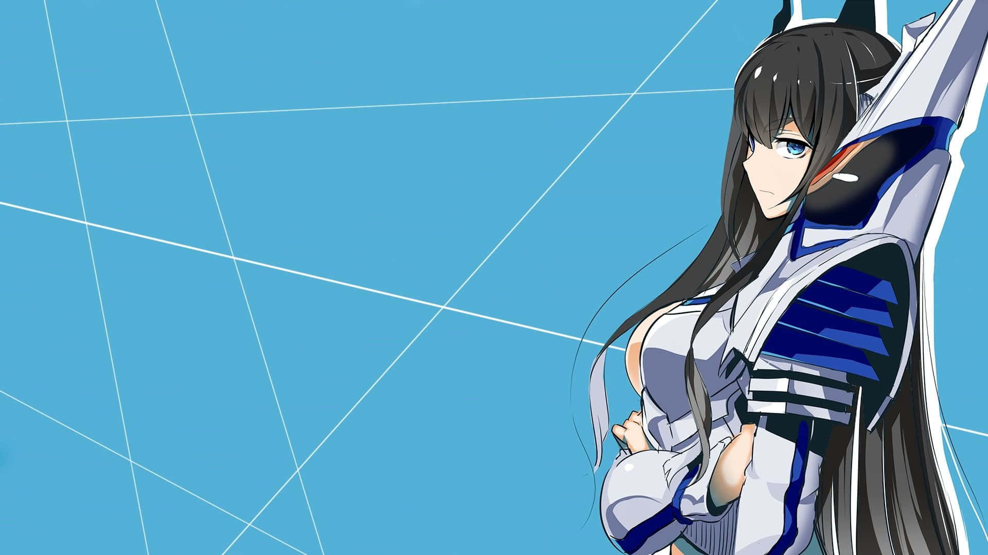 Satsuki Kiryuin Is Ready To Take On The World In Her Honnouji Academy Uniform. Background