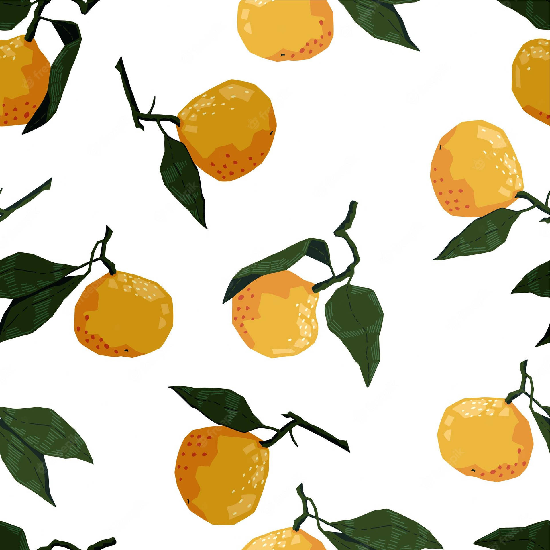 Satsuma Mandarins Digital Art Background