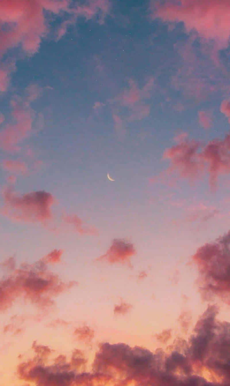 Saturated Effect Cute Cloud Pink Clouds Sky Background