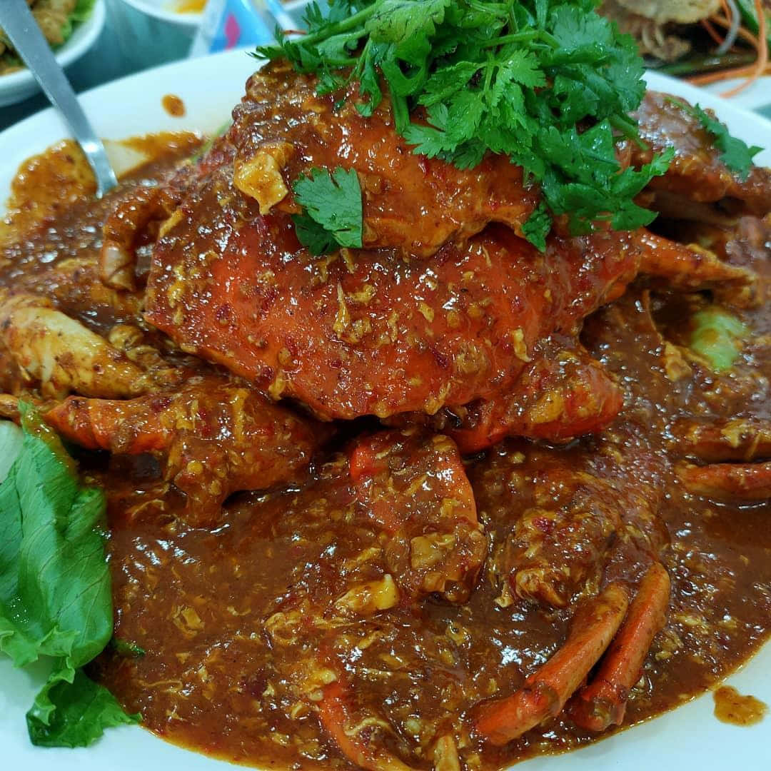 Saucy Chilli Crab Background