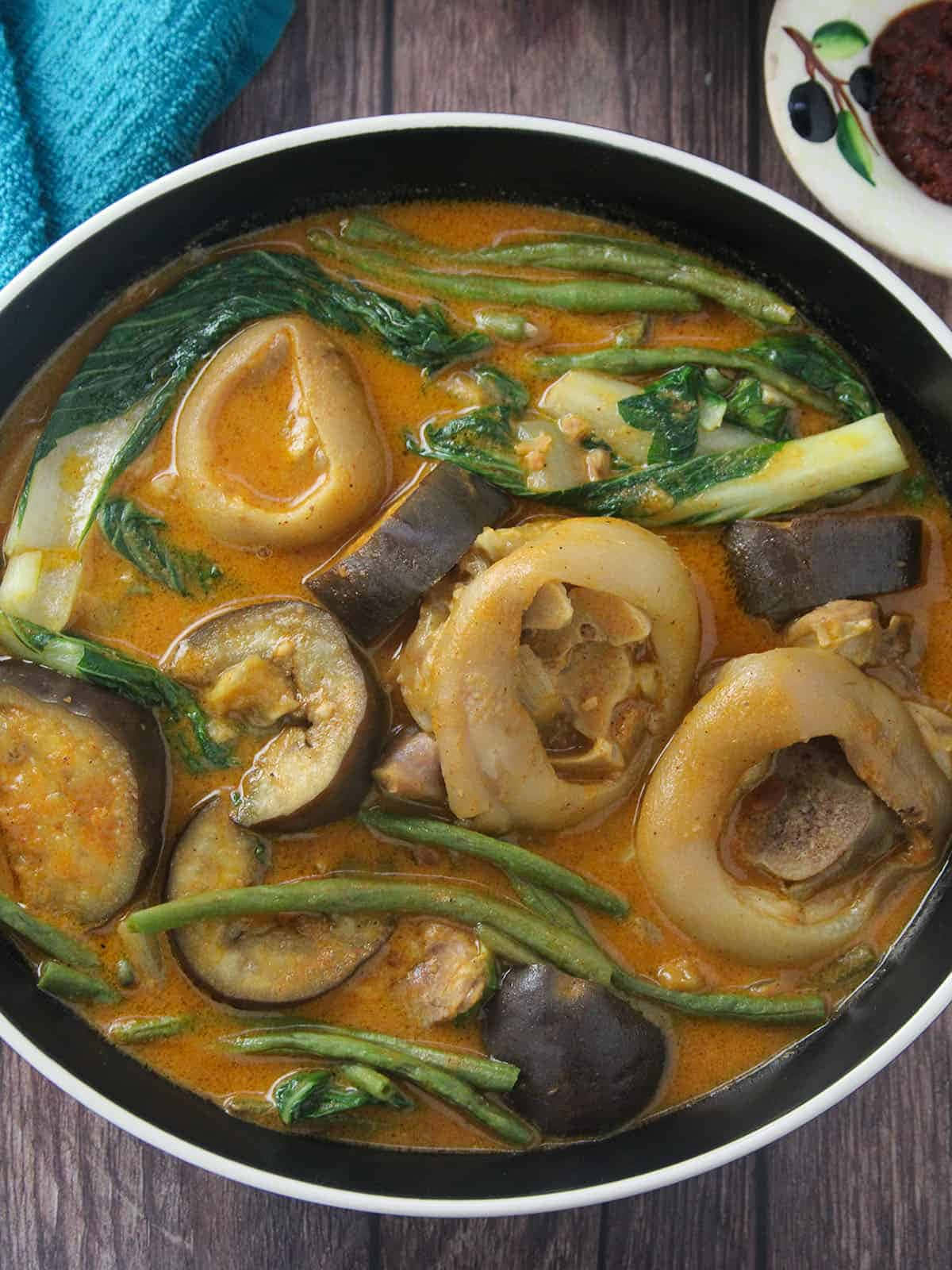 Saucy Filipino Stew Kare-kare Background