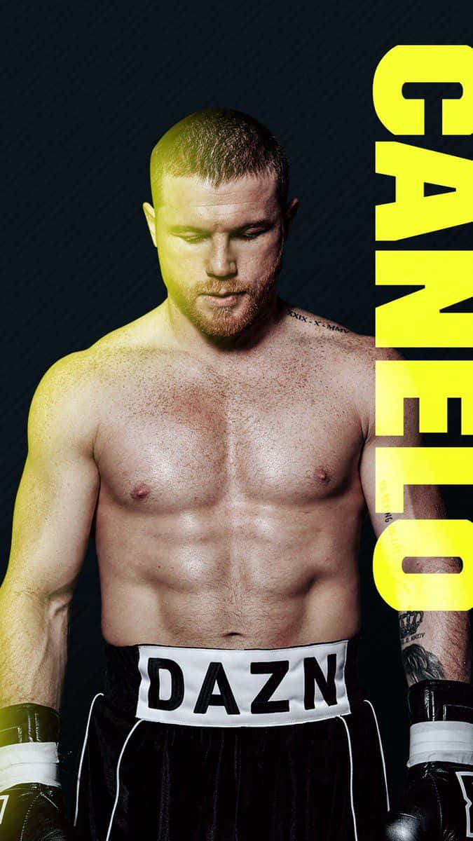 Saul Canelo Alvarez Showcasing His Muscular Physique Background