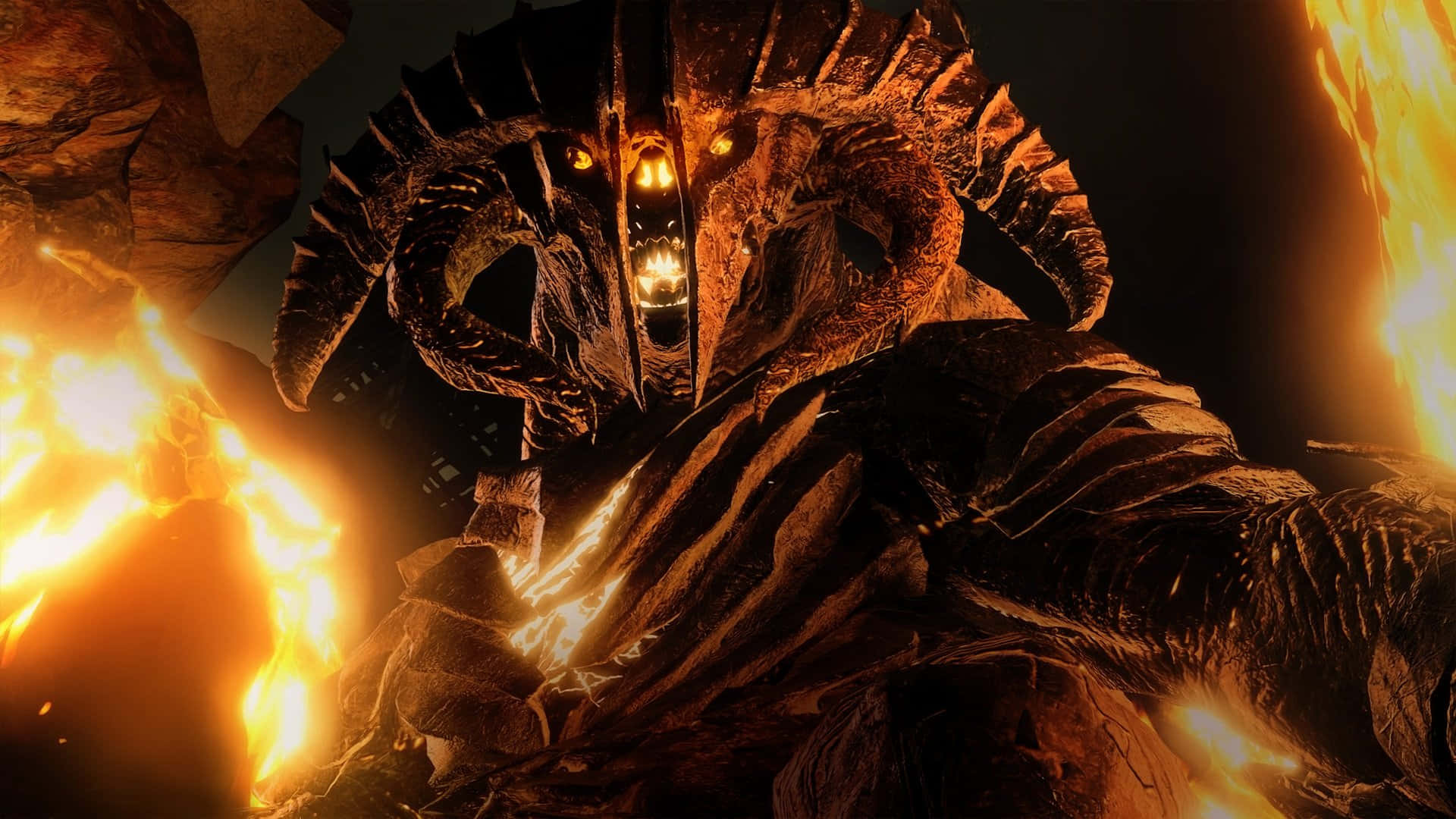 Sauron Shadow Of War Creepy Art Background