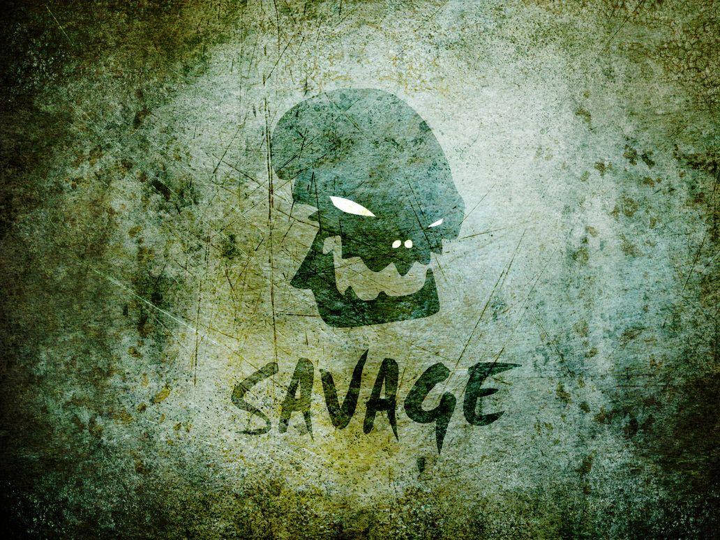 Savage Skull Wall Background