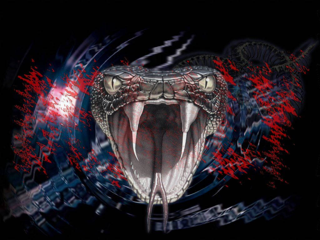 Savage Viper Snake Background
