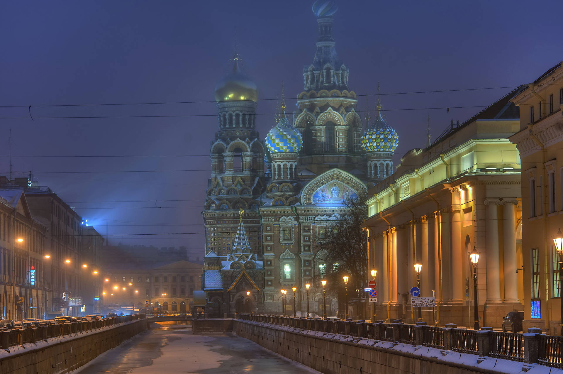 Savior Church In Saint Petersburg Background