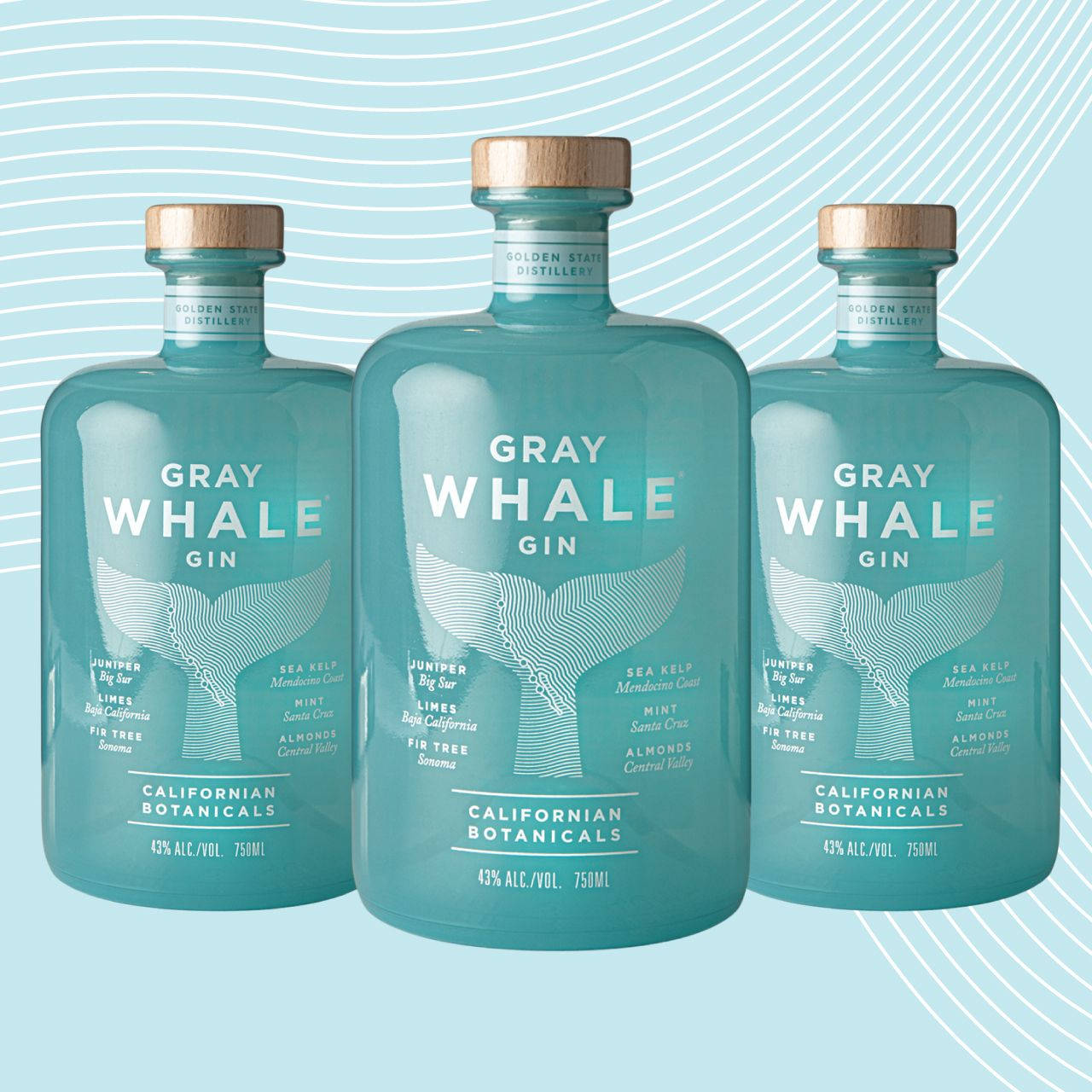 Savor The Spirit Of The Ocean With Gray Whale Gin Background