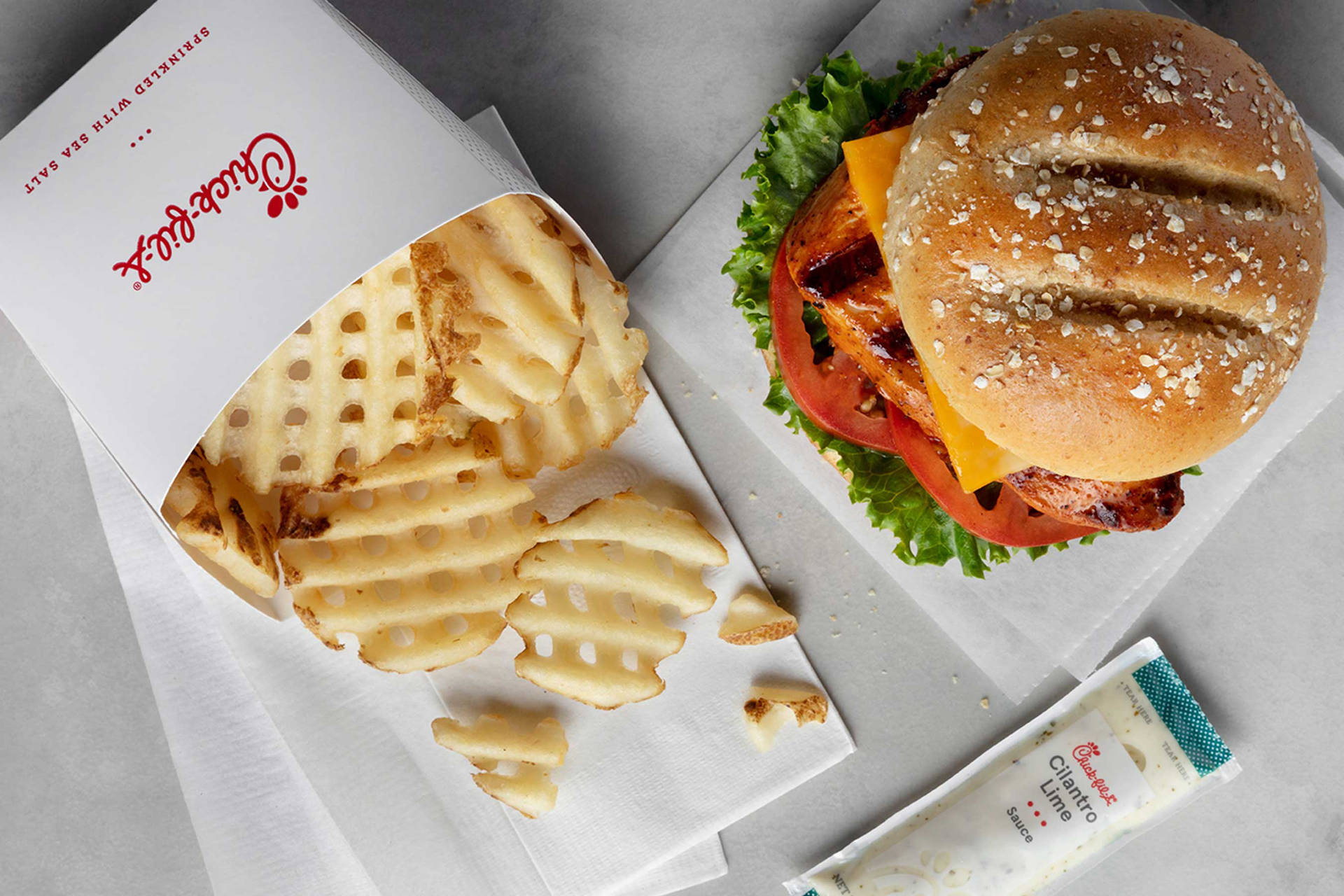 Savor The Taste With Chick-fil-a's Deluxe Meal Background