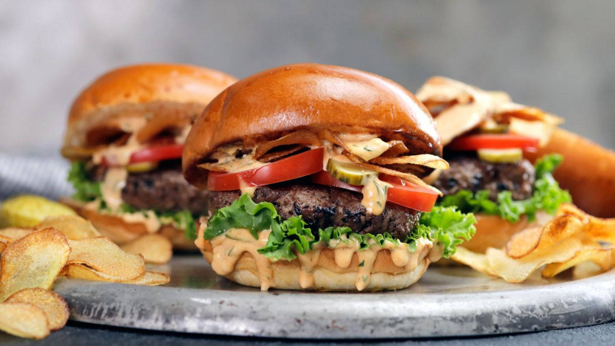 Savory Burger Delight At Burger King Background