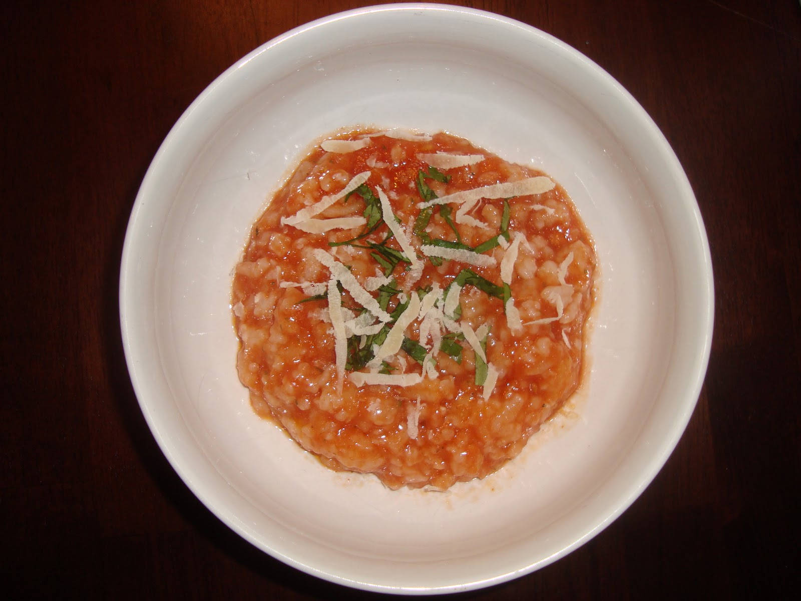 Savory Tomato Risotto Delightfully Garnished