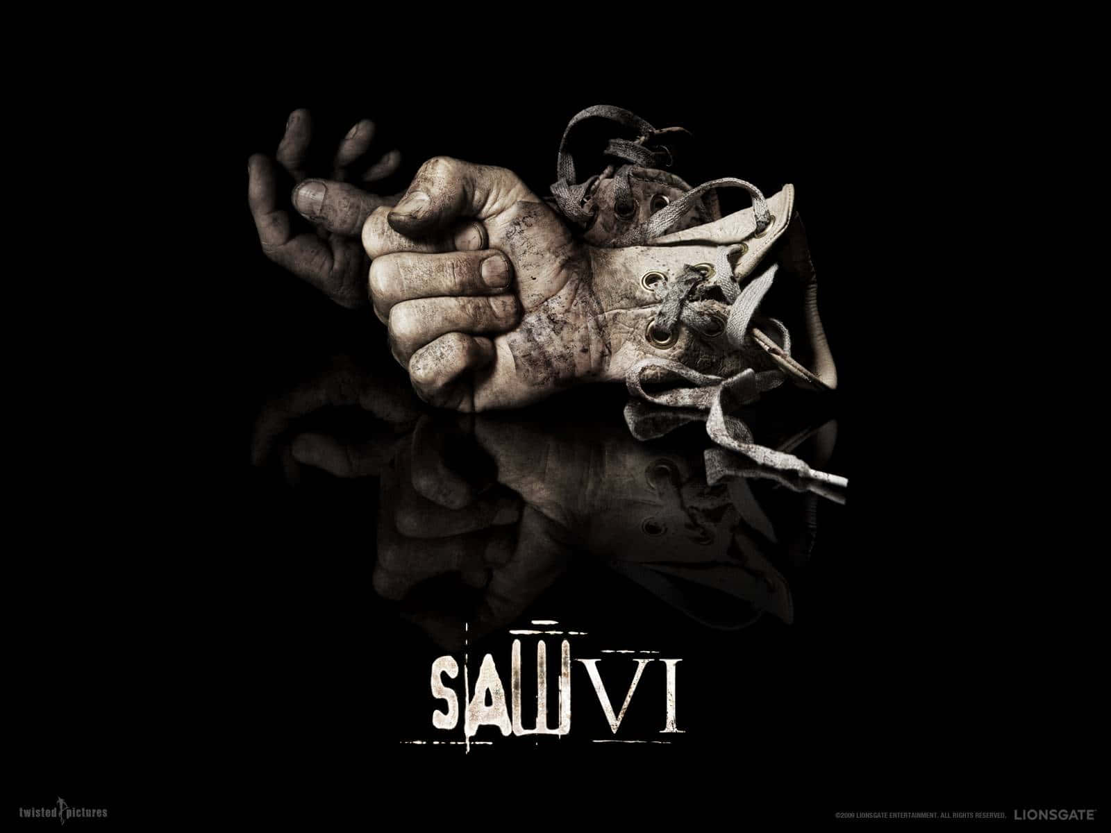 Saw Vi With Hand Background