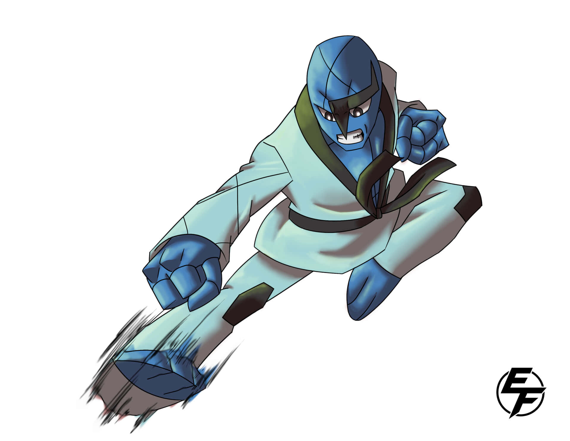 Sawk Fighting Kick Background