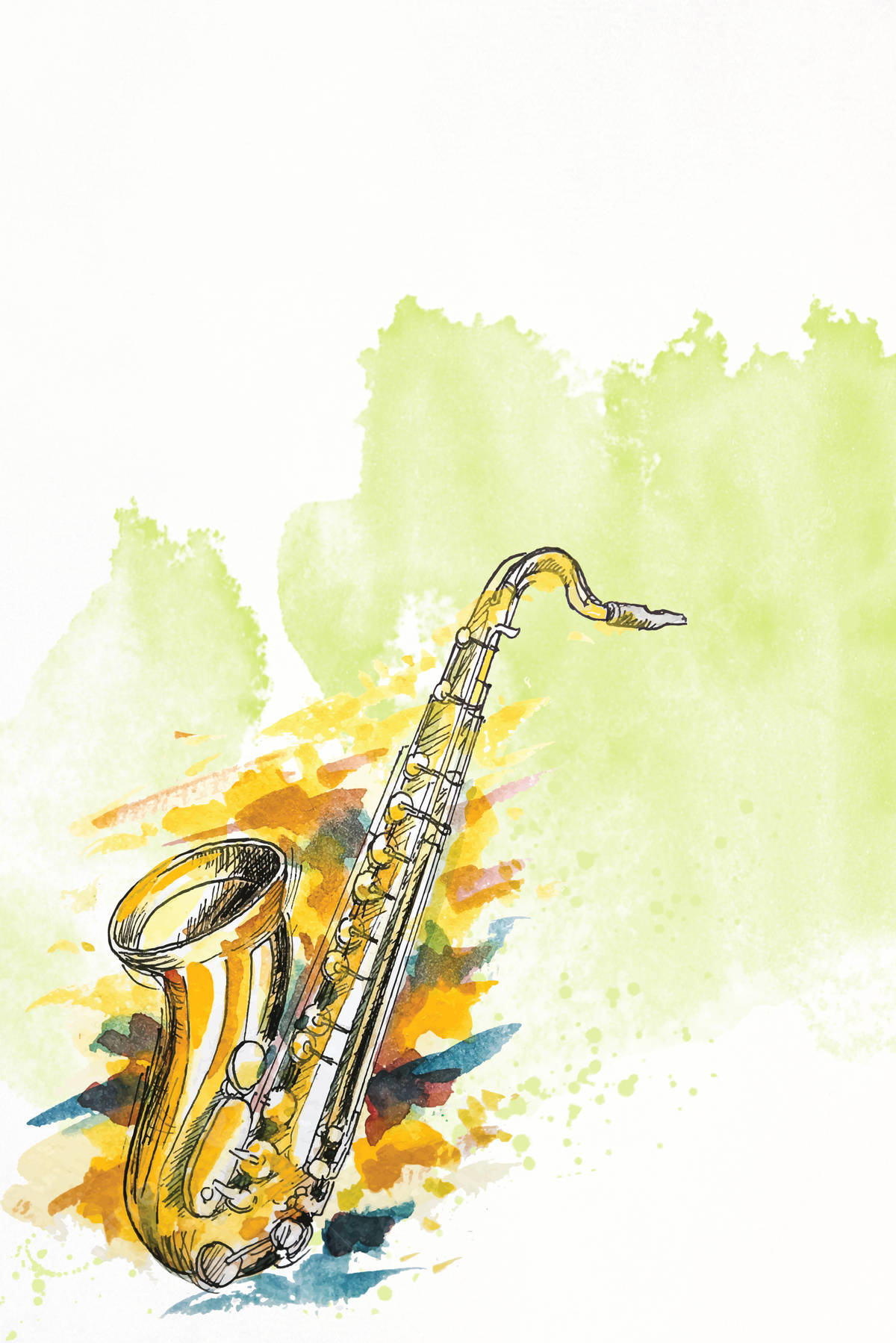 Saxophone Jazz Artwork Background