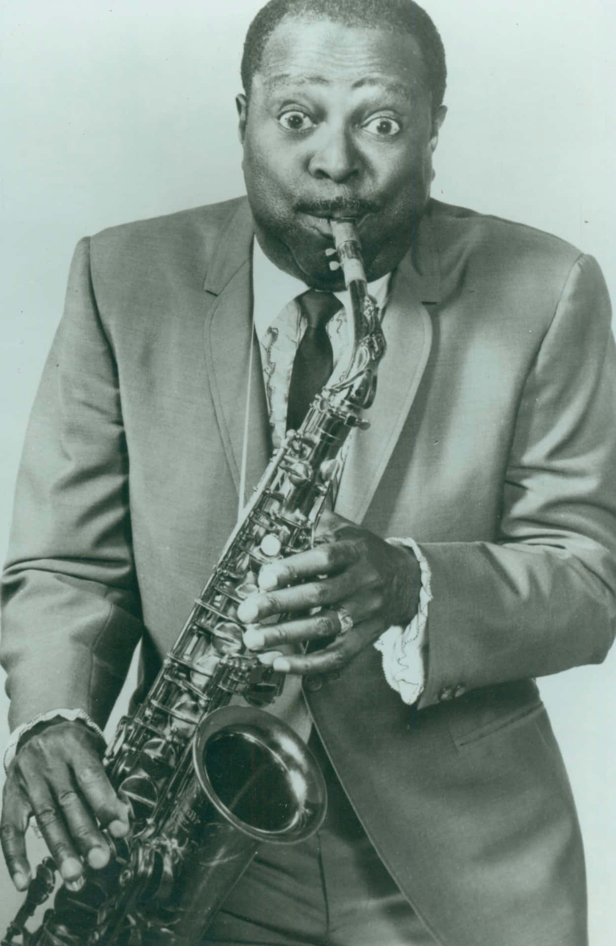 Saxophonist Expressive Performance Vintage Background