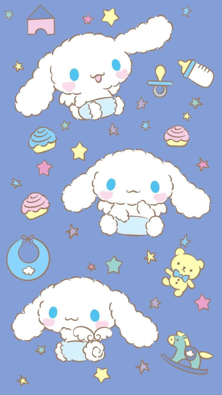 Say Hello To Cinnamoroll With His Brand New Phone! Background