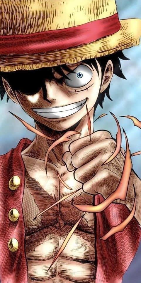 Say Hello To One Piece Luffy And His Iphone Background