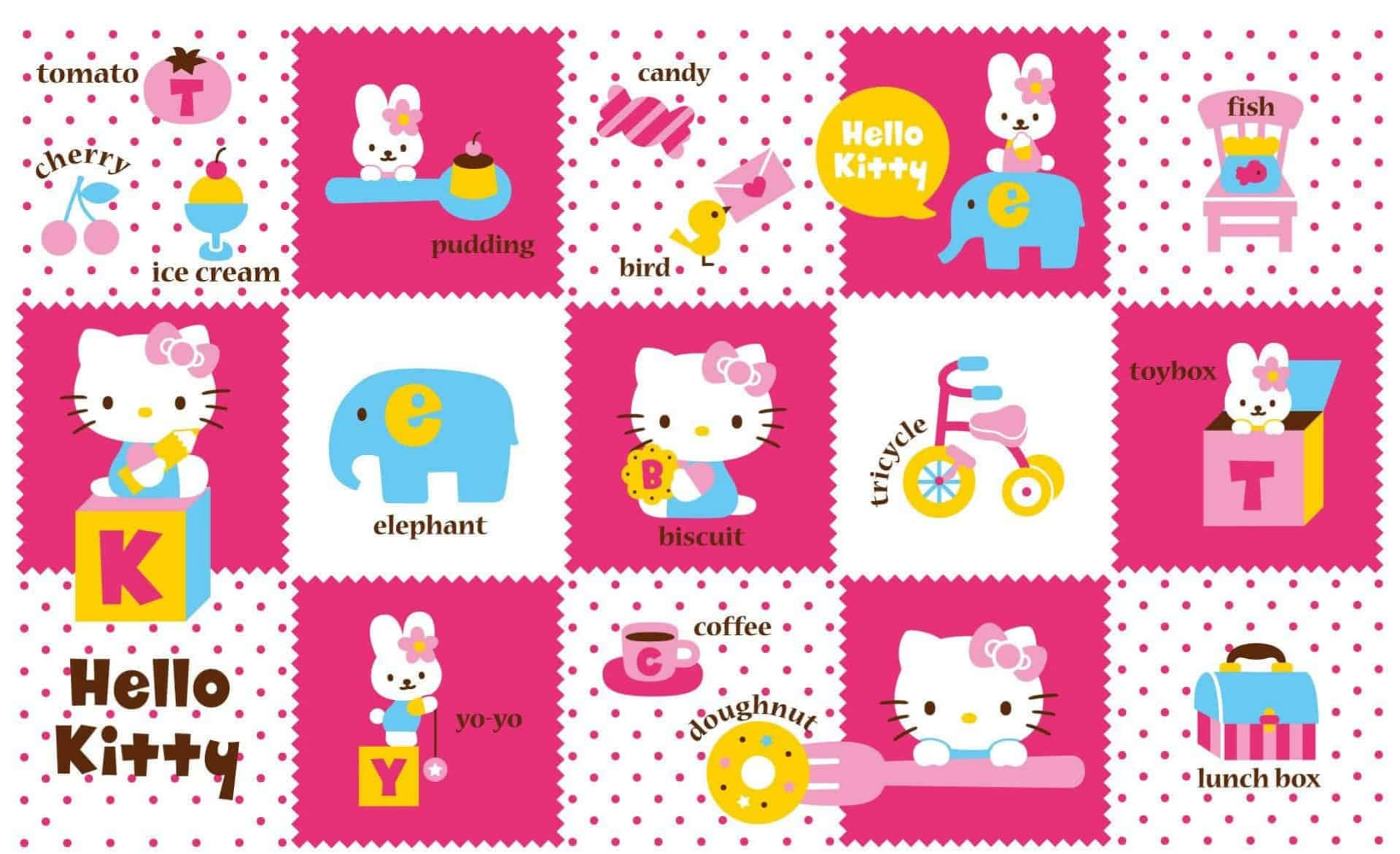 Say Hello To Your New Best Friend - A Hello Kitty Laptop Background