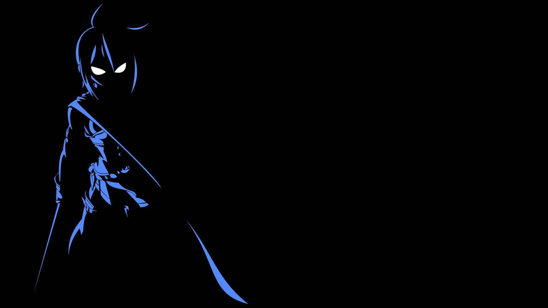 Sayaka Silhouette Dark Anime Aesthetic Desktop