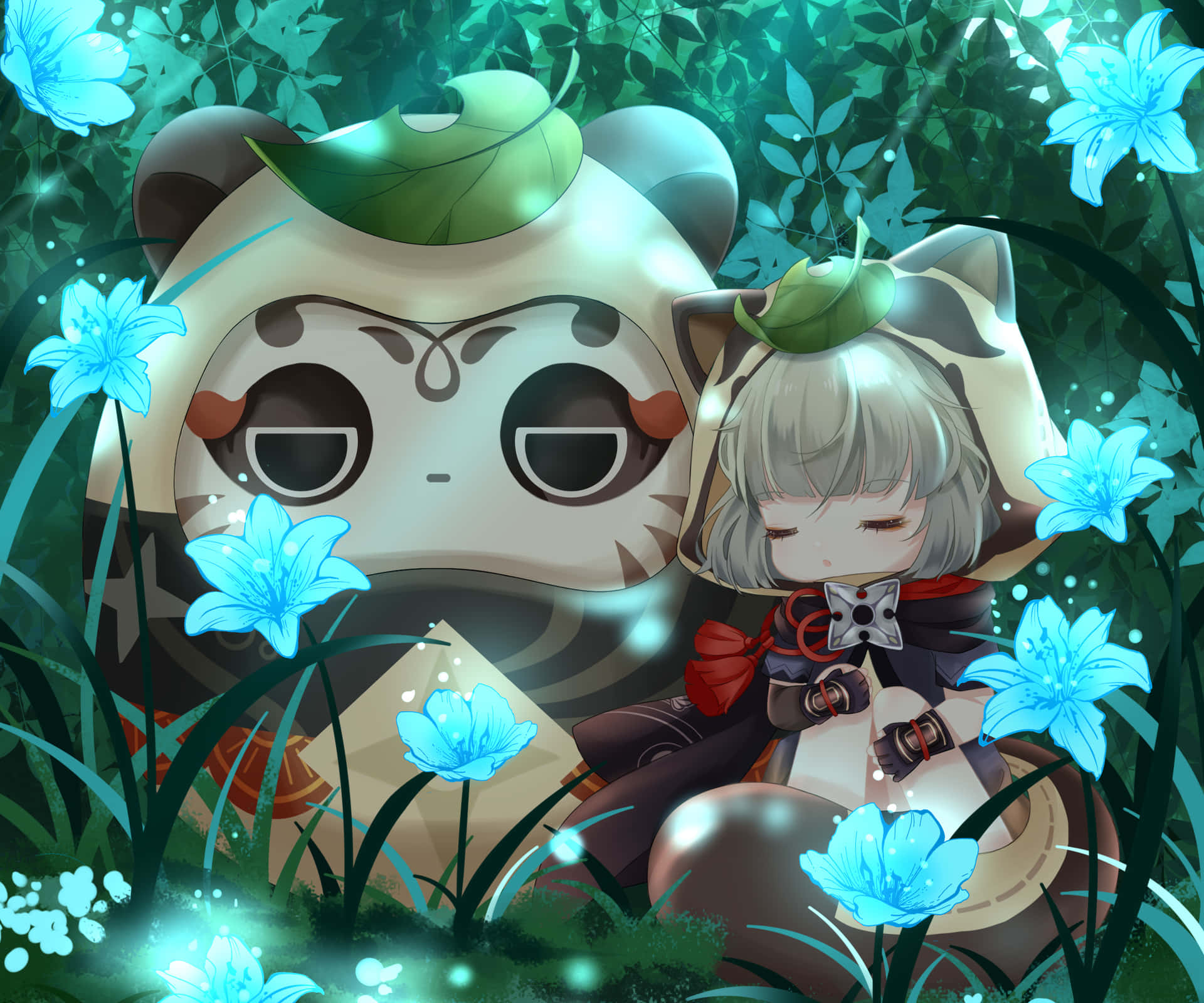 Sayu Flowers Genshin Pfp