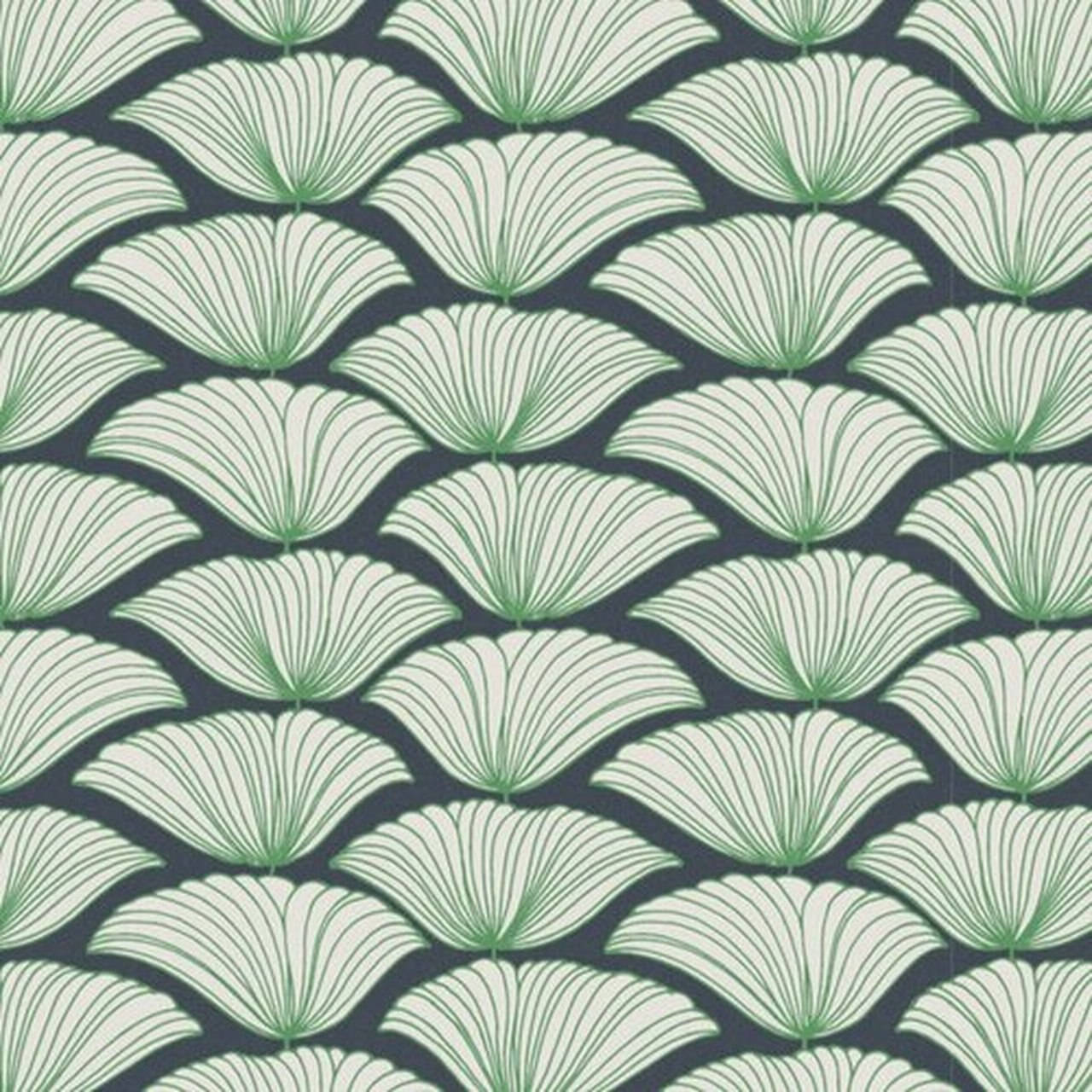 Scallops Design In Pastel Green