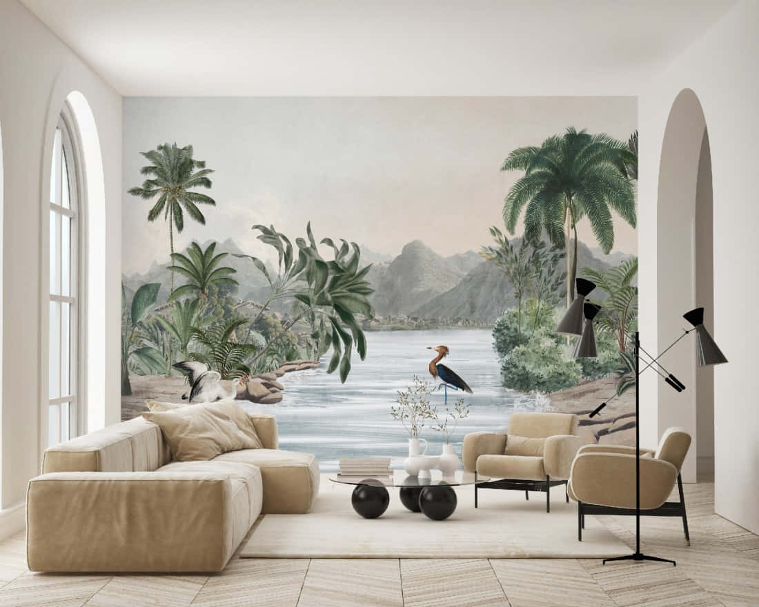 Scandinavian Style Couch Background