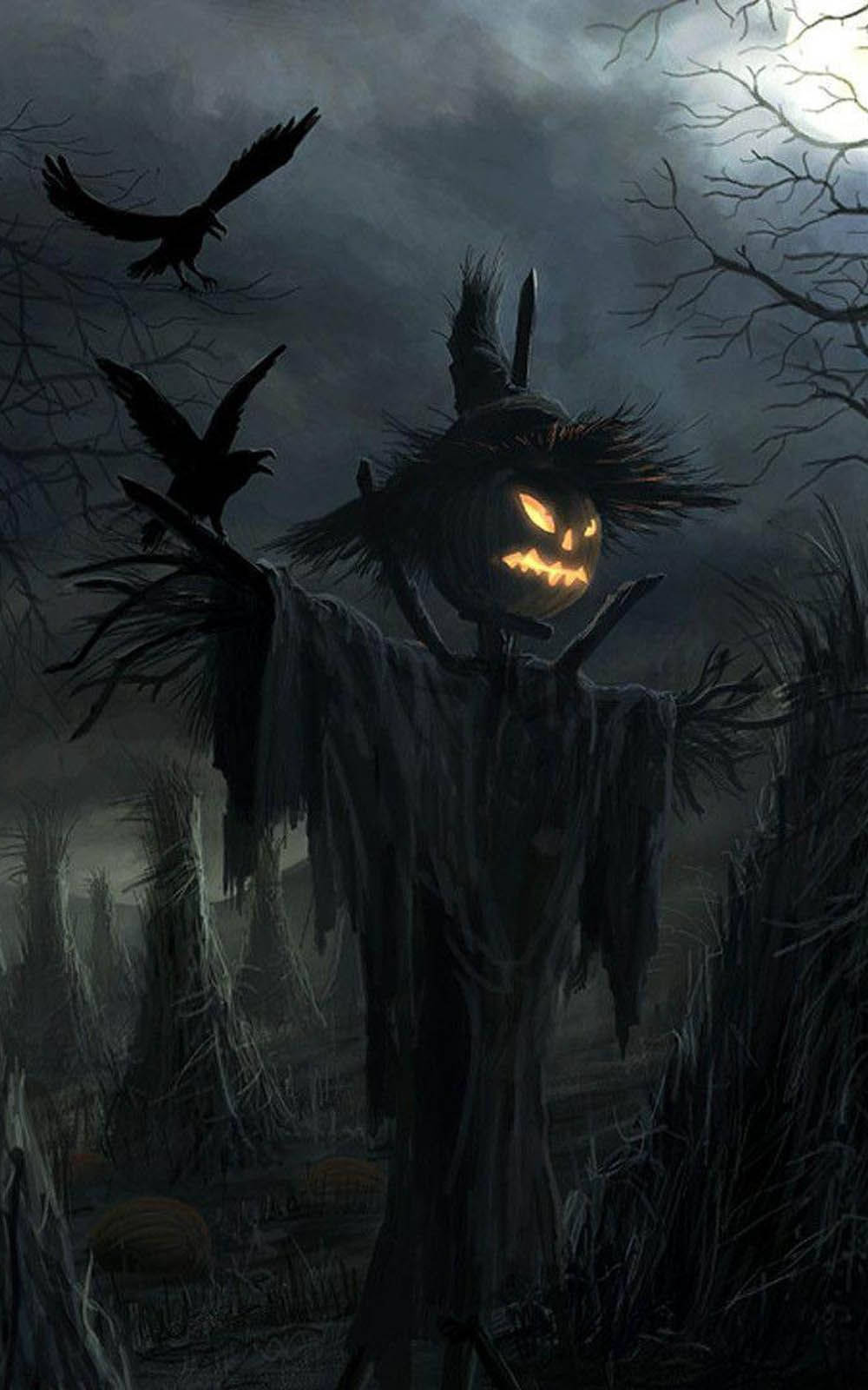 Scare Your Friends On Halloween With This Scary Halloween Iphone Wallpaper! Background