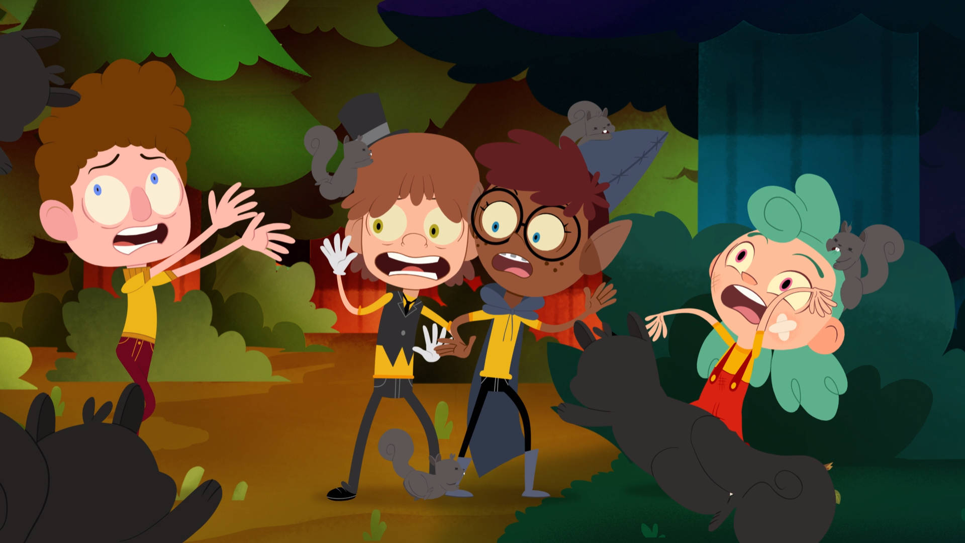 Scared Camp Camp Kids Background