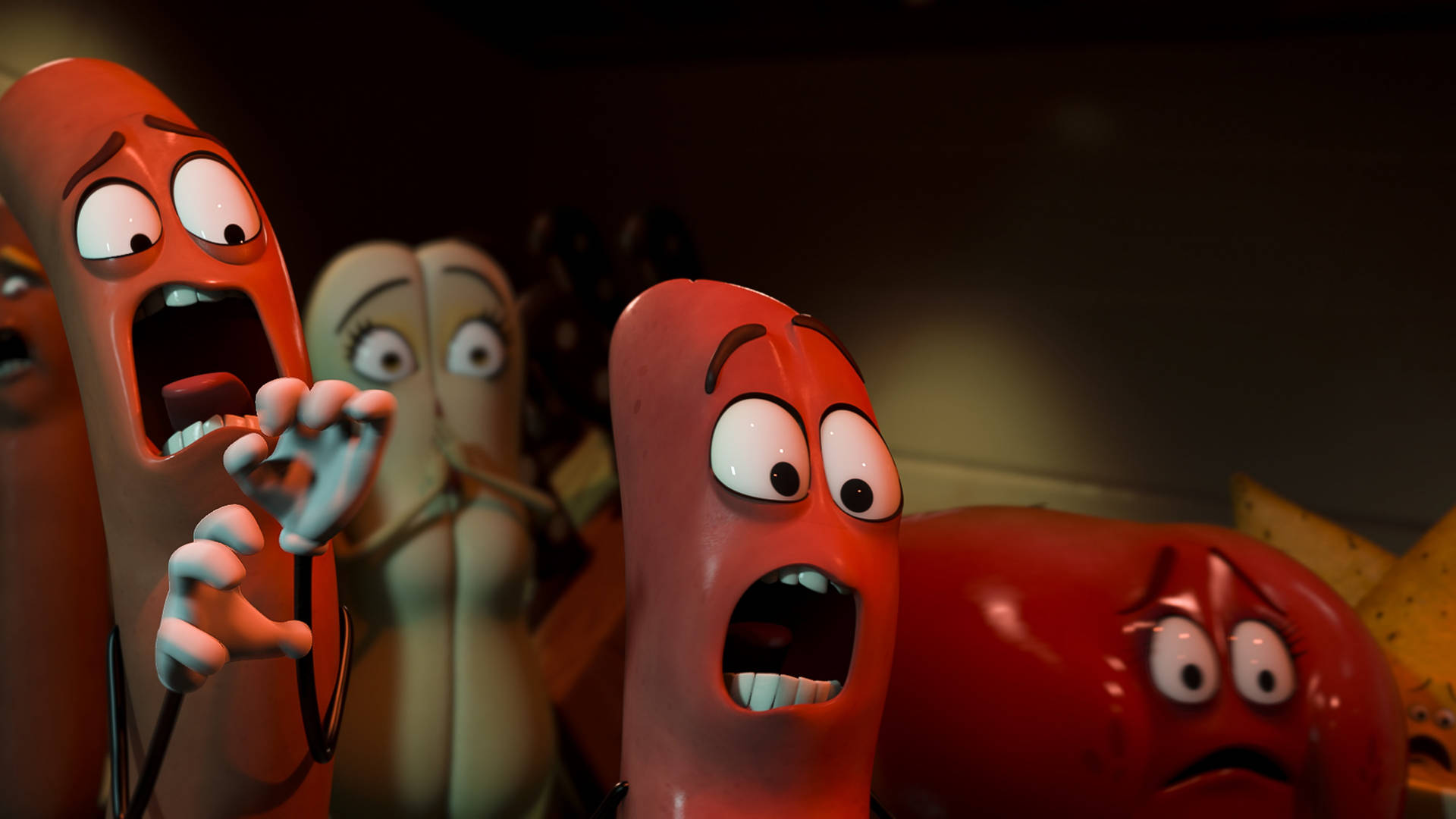 Scared Foods Sausage Party Background