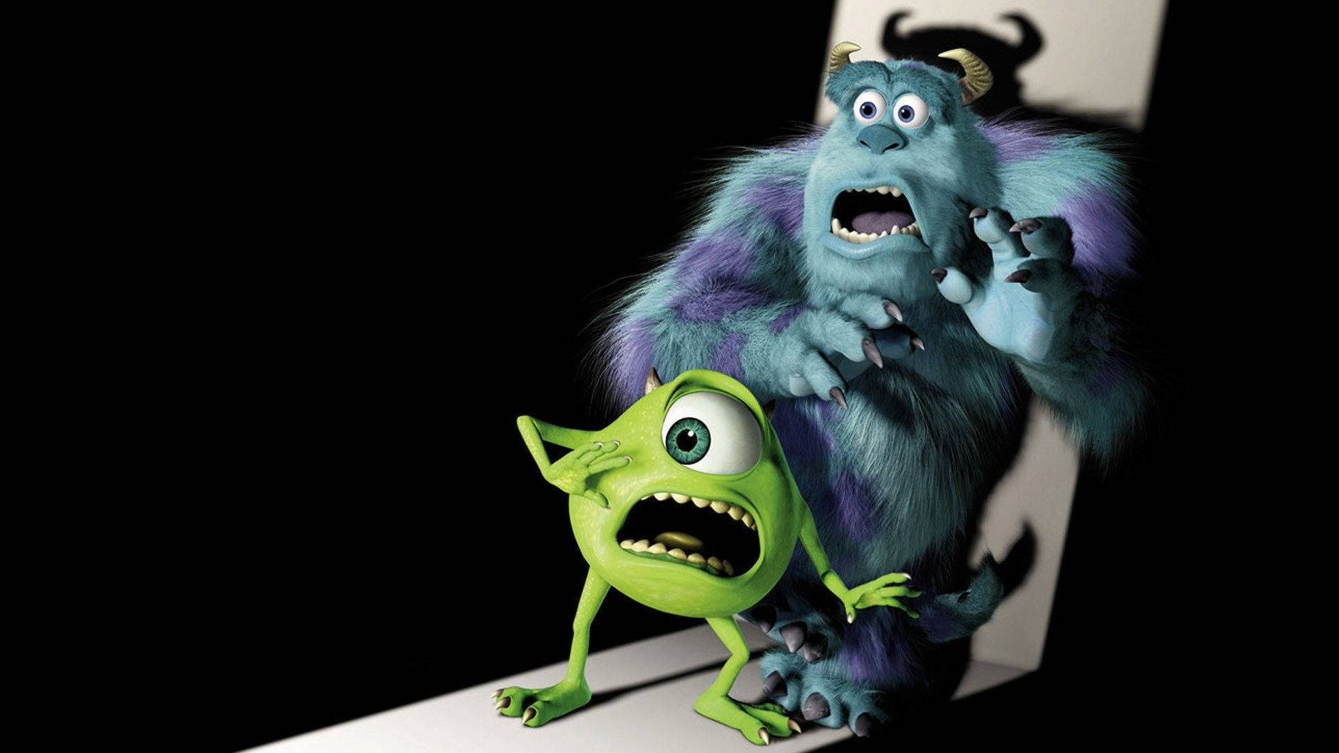 Scared Sulley And Mike Background