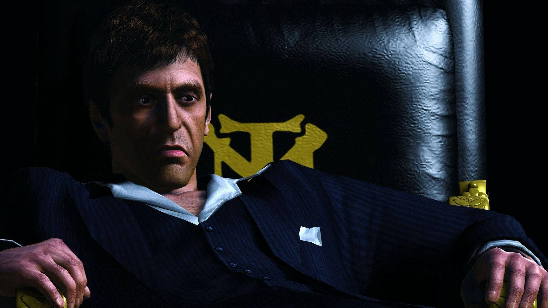 Scarface Game Tony Sitting Background