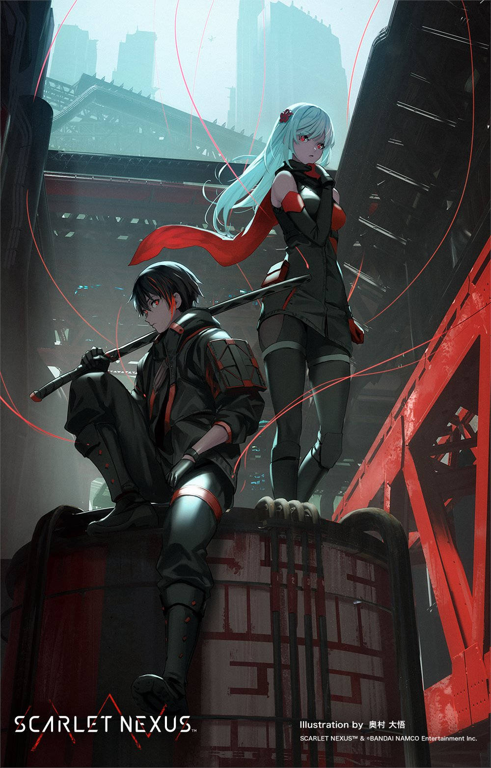 Scarlet Nexus Digital Illustration Background