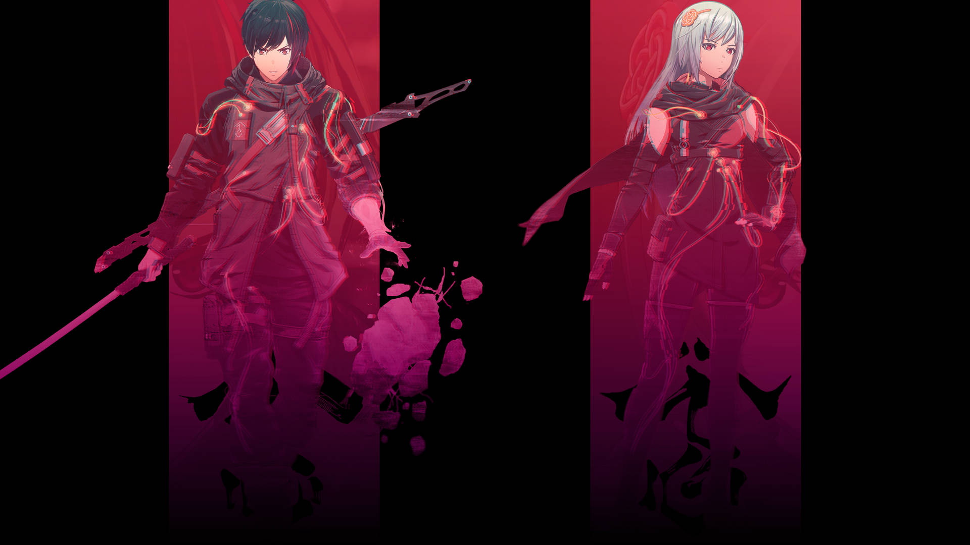 Scarlet Nexus Iconic Duo Background