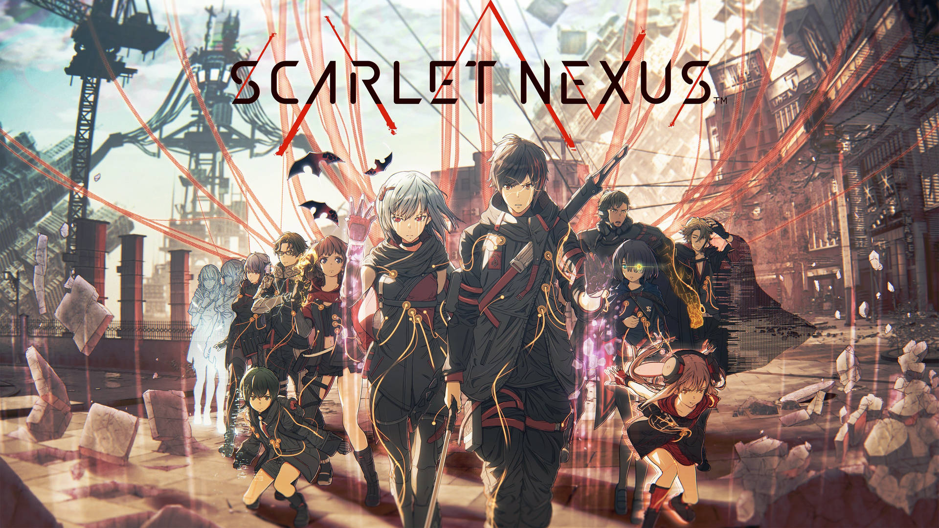 Scarlet Nexus Promotional Poster Background