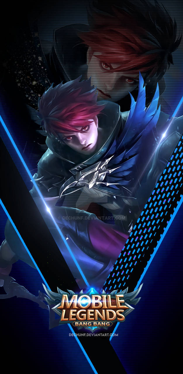 Scarlet Raven With Mobile Legends Logo Background