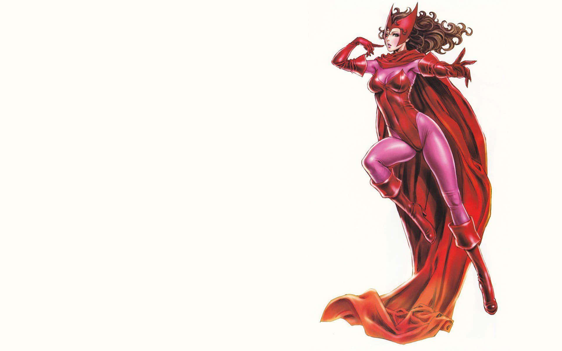 Scarlet Witch Comic Character 8k Background