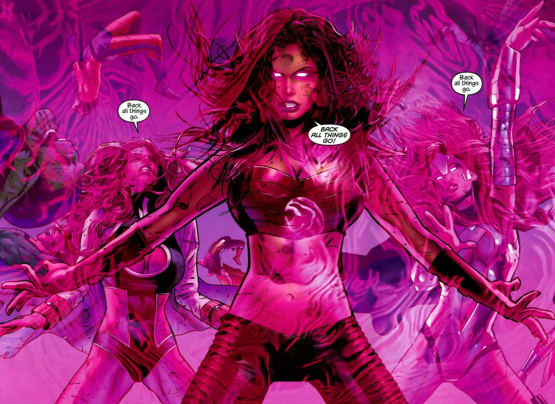 Scarlet Witch Comics 8k Background