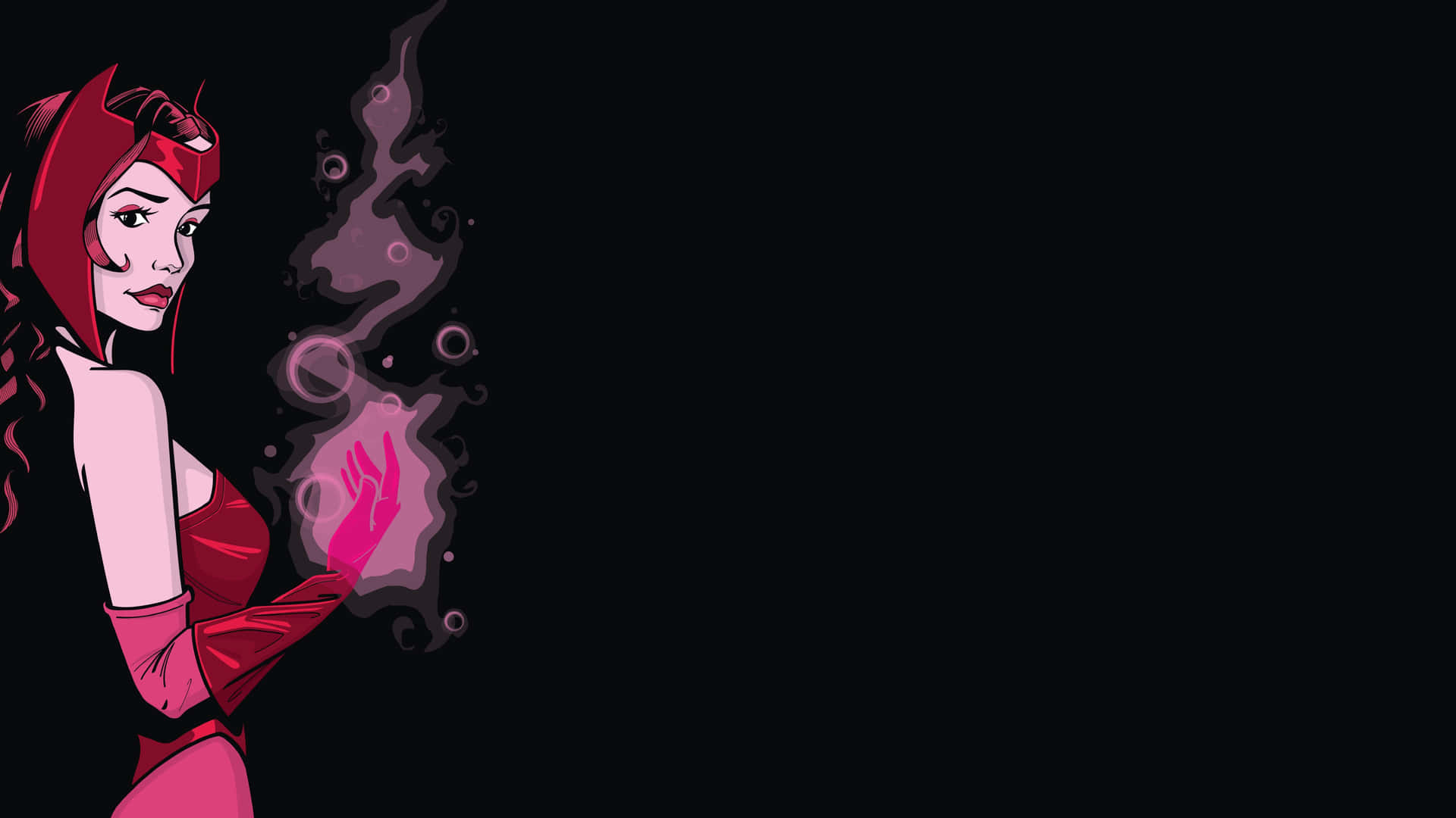 Scarlet Witch From The Marvel Cinematic Universe. Background