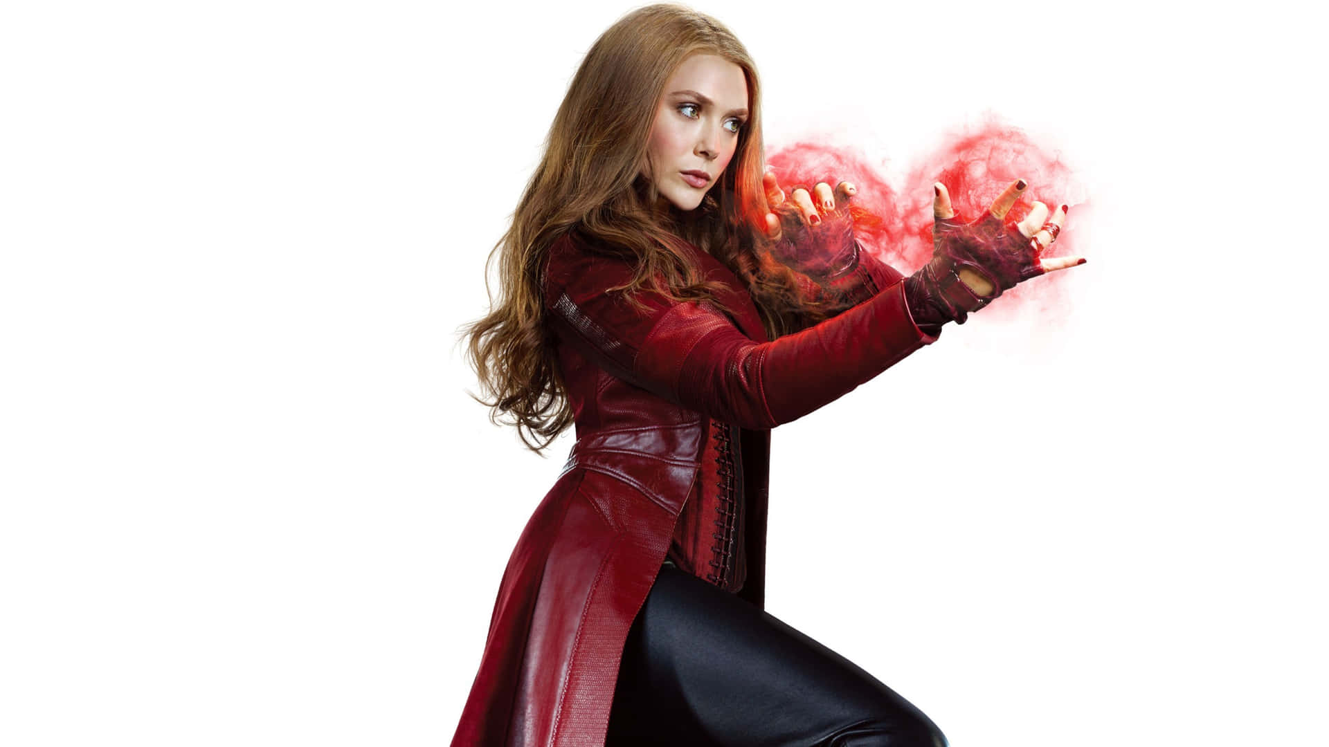 Scarlet Witch In Red 8k Background