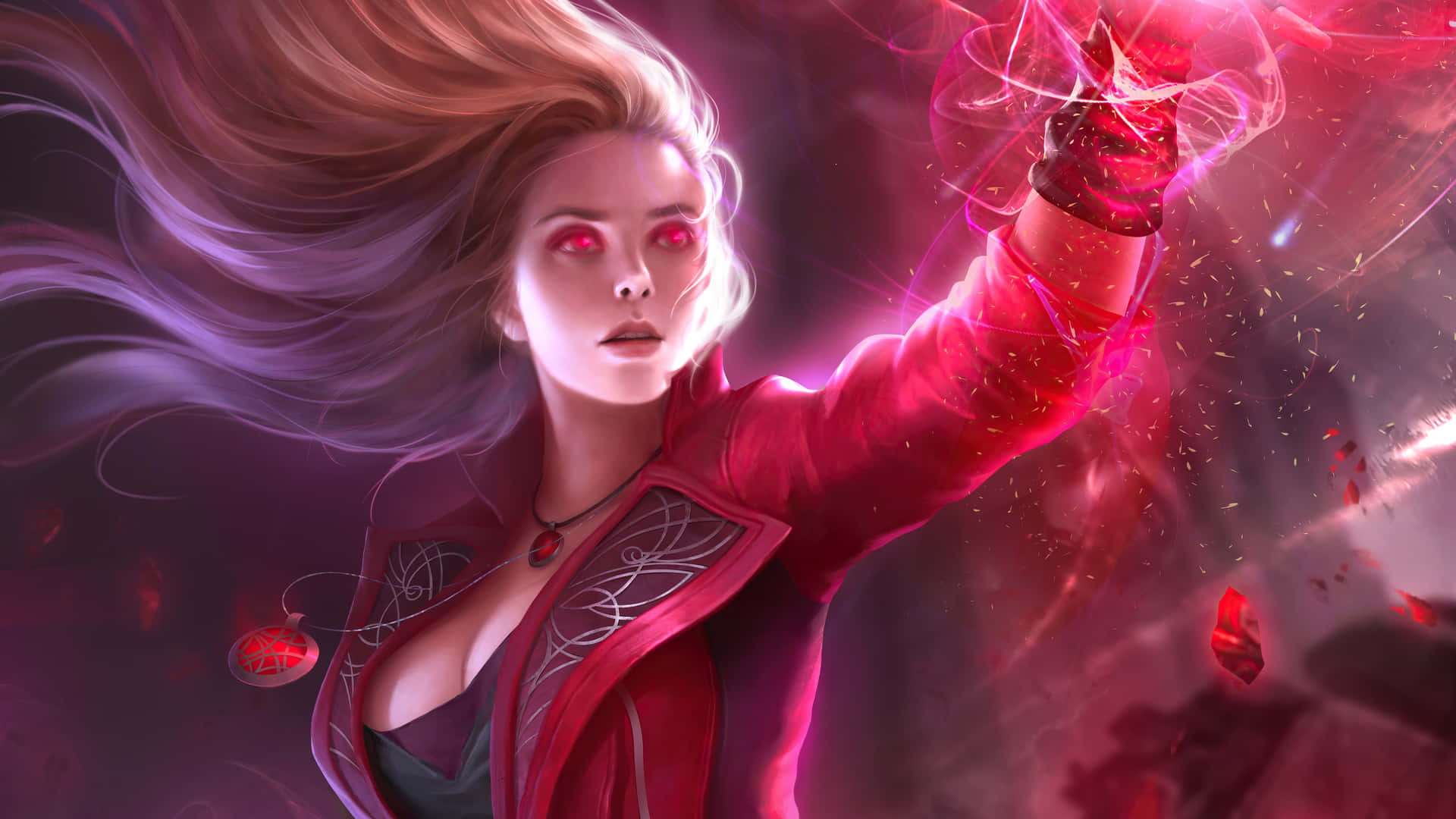 Scarlet Witch Magic Display Background