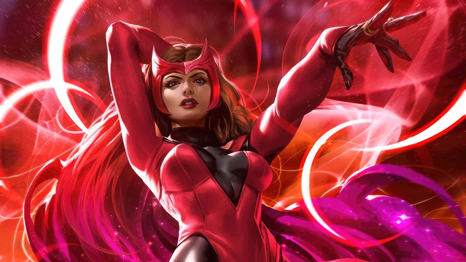 Scarlet Witch Magic Display Background