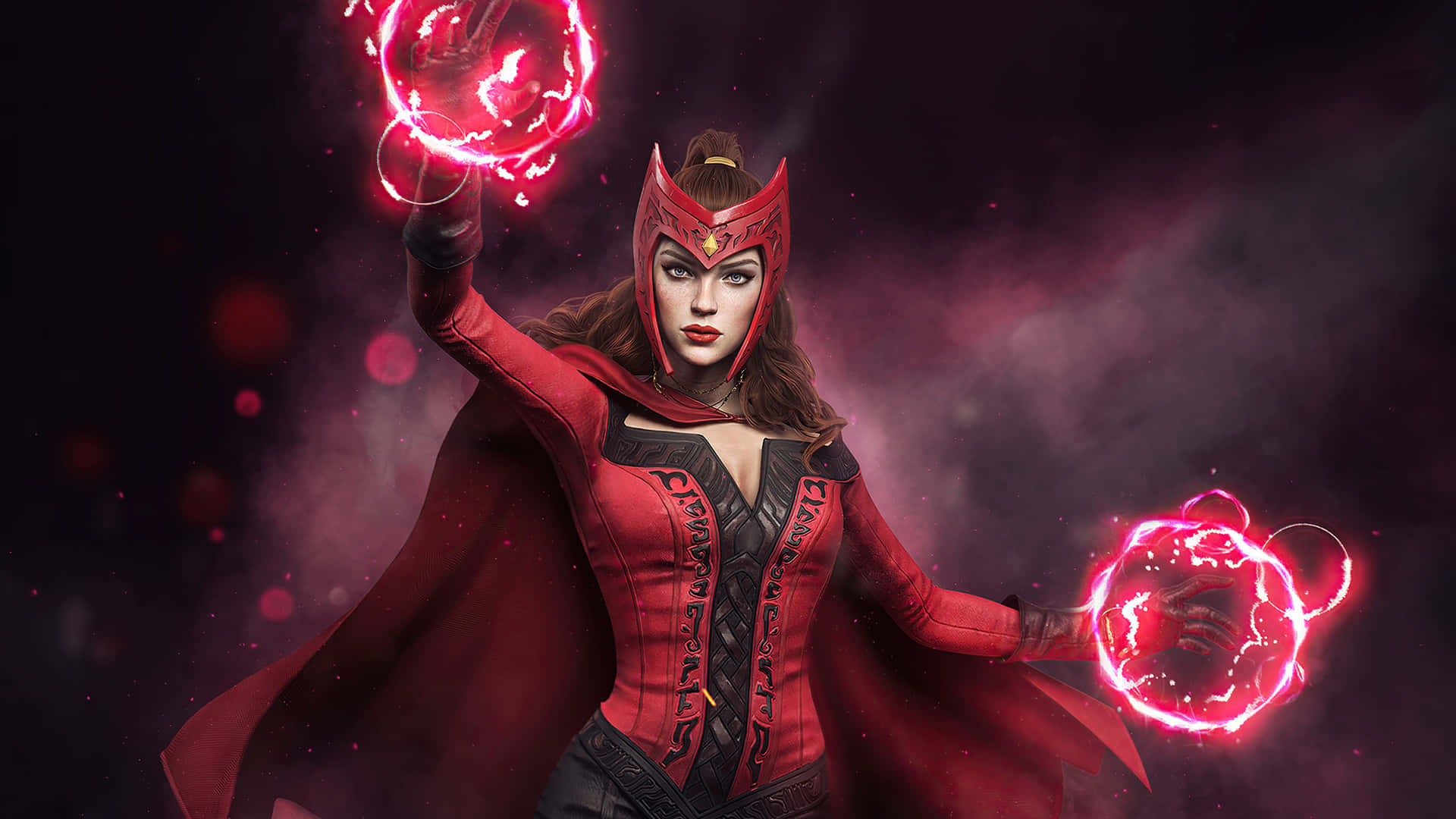 Scarlet Witch Magic Display Background