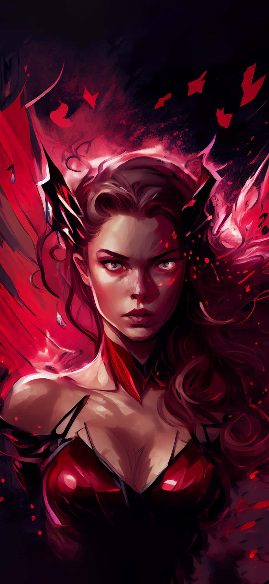 Scarlet Witch Mystic Energy Artwork Background