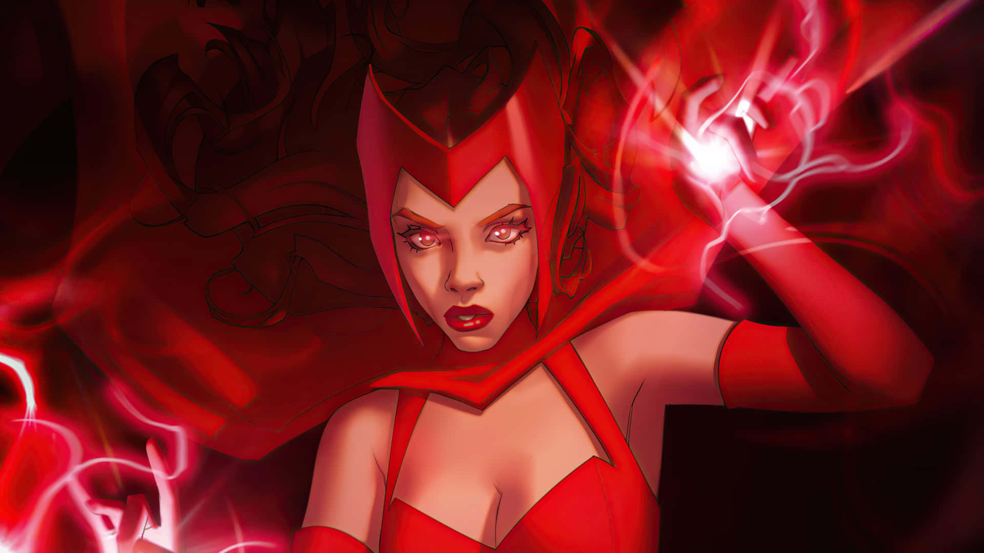 Scarlet Witch Power Manifestation Background