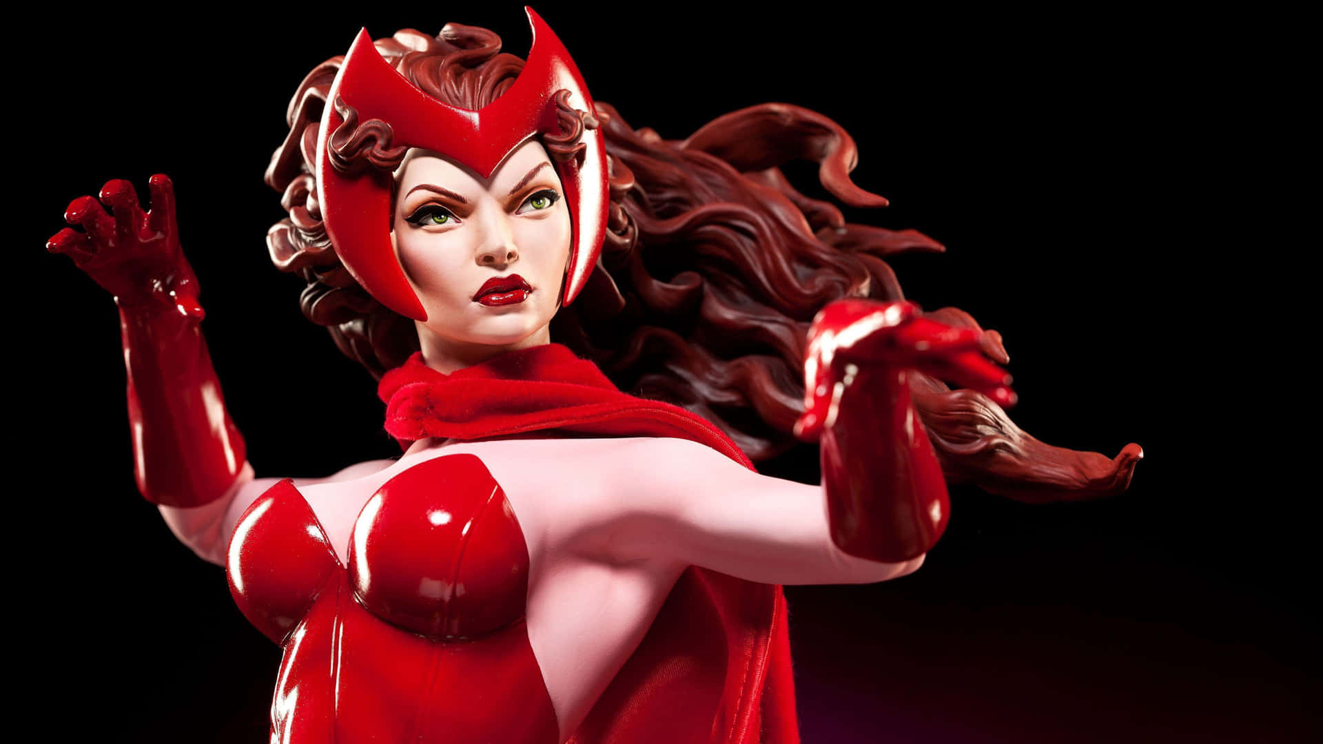 Scarlet Witch Unleashes A Burst Of Mystic Energy Background