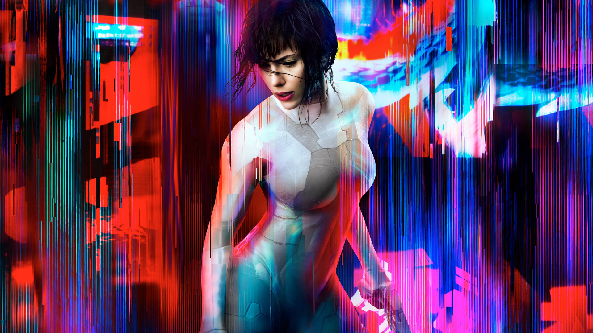 Scarlett Johansson In The Movie Ghost In The Shell