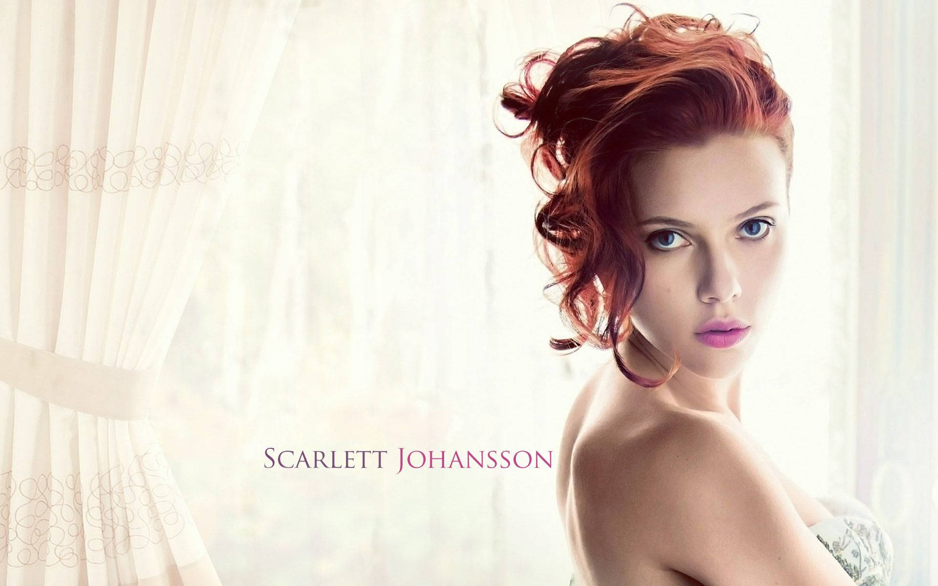 Scarlett Johansson - Sexy Redhead Background