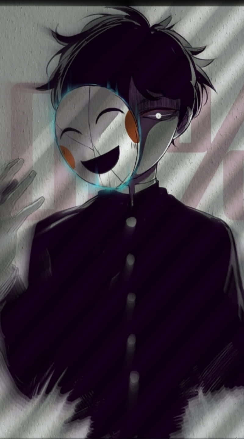 Scary Anime Shigeo Kageyama With Broken Mask
