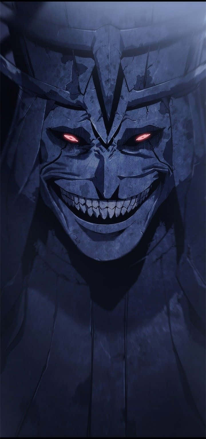 Scary Anime Statue Of God Background